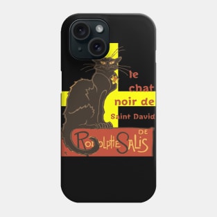 Le Chat Noir De Saint David De Rodolphe Salis Phone Case