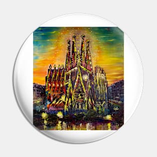 Barcelona. Sagrada Familia. Sunrise Pin