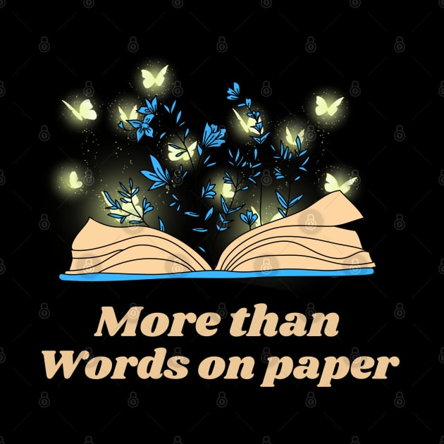 More Than Words on Paper Flower Book - Funny Quotes by Celestial Mystery