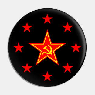 Red Stars Pin