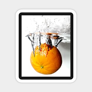 splashing orange Magnet