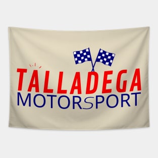 Talladega motorsport racing graphic design Tapestry