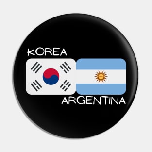 Korean Argentinian - Korea, Argentina Pin