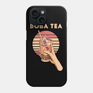 Cool retro boba tea Phone Case