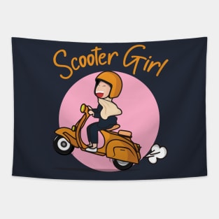 Scooter girl Tapestry