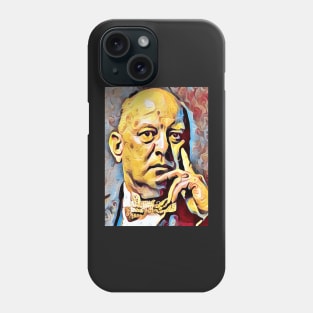 Aleister Crowley The Great Beast of Thelema  painted impressionist surrealist style Phone Case