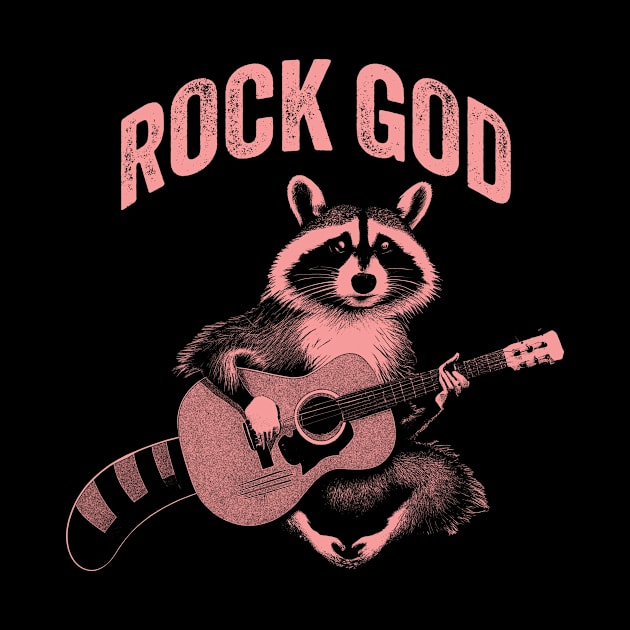 Rock God Raccoon by n23tees