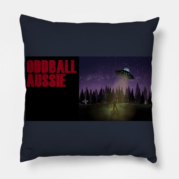 Alternate design - The Oddball Aussie Podcast Pillow by OzOddball