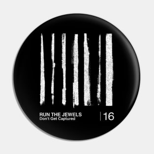 RTJ / Minimalist Graphic Artwork Fan Design Pin