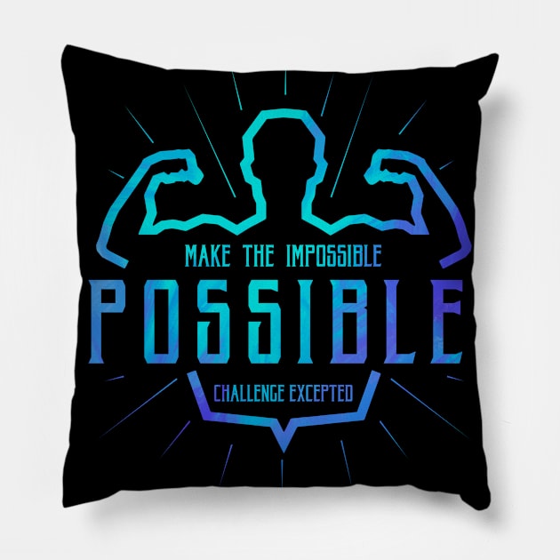 Impossible, Possible Pillow by keshanDSTR