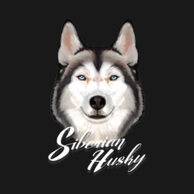 Disover HAPPY FACE SIBERIAN HUSKY DOG - Happy Face Siberian Husky Dog - T-Shirt
