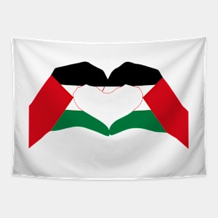 We Heart Palestine Patriot Flag Series (Double) Tapestry