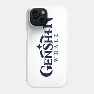 Genshin Impact whale logo typography Phone Case