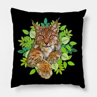 Bobcats wild cat freedom Pillow