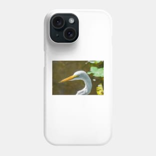 Great egret  in wildlife preserve Phone Case