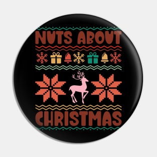 Nuts About Christmas Pin