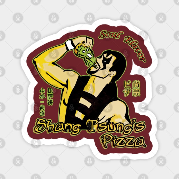 Shang Tsung's Pizza Magnet by rodmarck