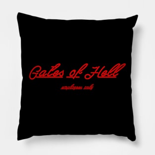 Gates of Hell Employees Only Pillow