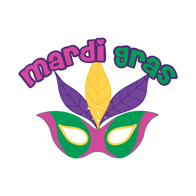 Cute Mardi Gras Parade Mask by epiclovedesigns