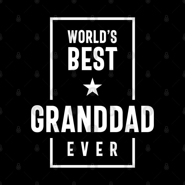 World's Best Granddad Ever Gift for Grandpa Fathers Day by cidolopez