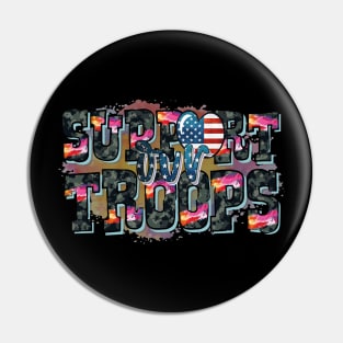 support our troops Pin