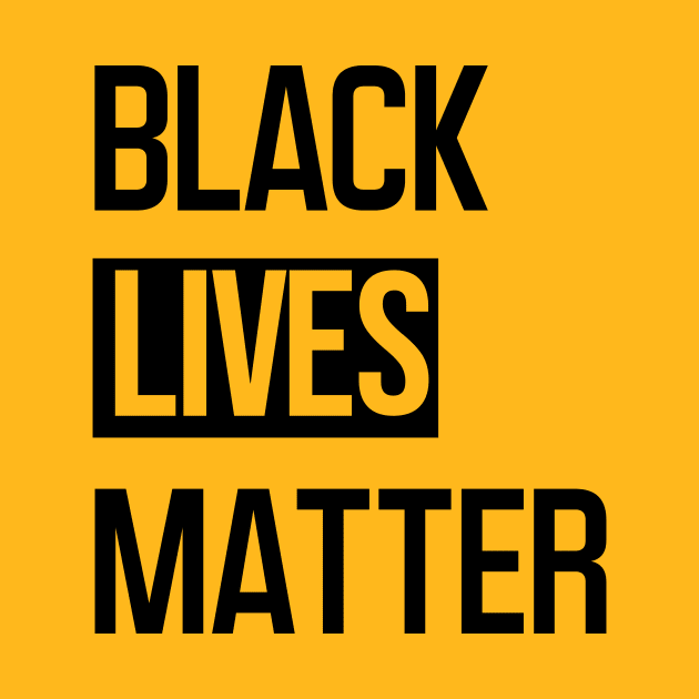 Black Lives Matter Black and white by Goyol