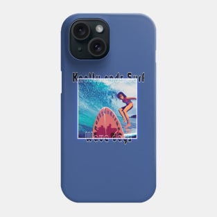 Surf style ice cream for dinner wave days Phone Case
