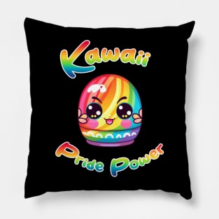 Kawaii Pride Power Colorful Egg Pillow