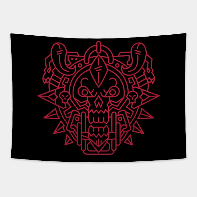 Knight of Death — Class Crest (color) Tapestry by dcmjs