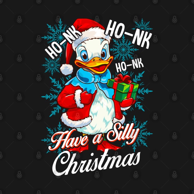 Silly Goose Christmas Men Women Funny Goose Ugly Christmas by KsuAnn