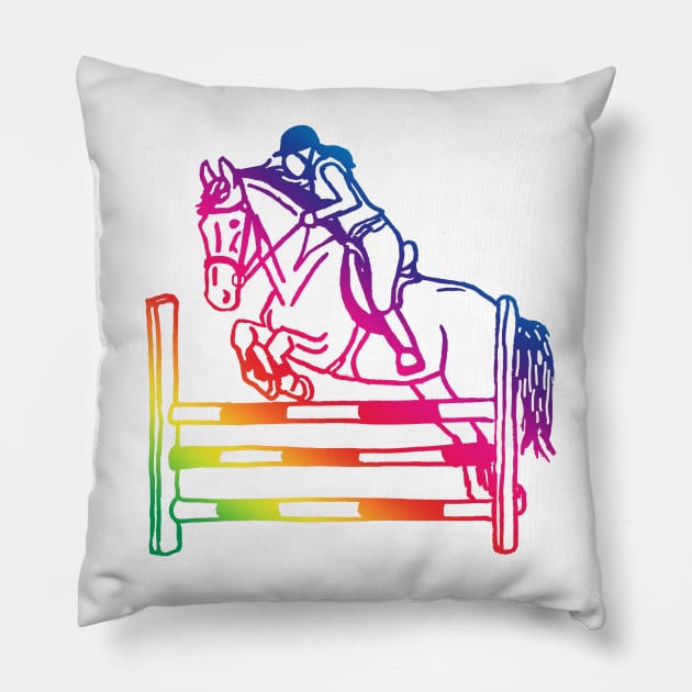 Showjumping Pillow by Shyflyer