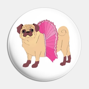 Puggy Ballerina Pin