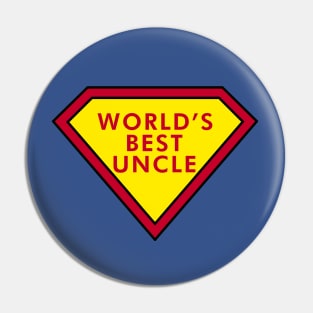 World's Best Uncle Pin