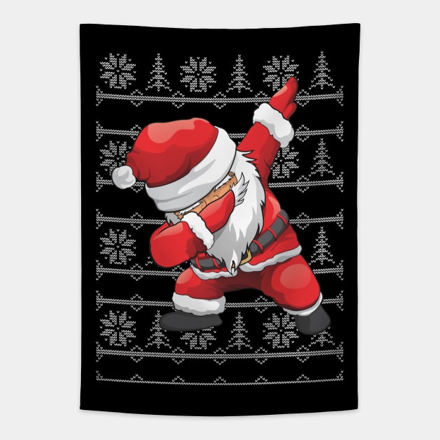 Funny Dabbing Santa Tapestry by dihart