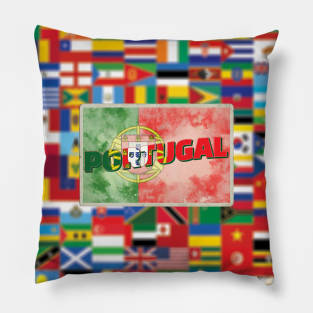 Portugal Vintage style retro souvenir Pillow