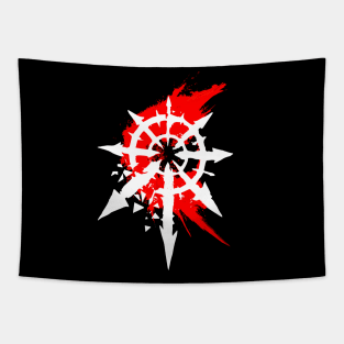 BLOOD STAR OF CHAOS white Tapestry