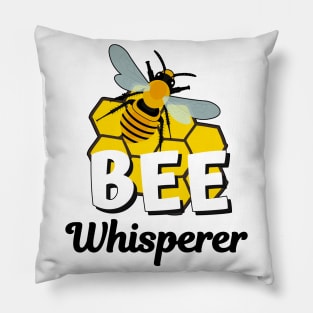 Bee Whisper Honey Bees Beekeeper Honeycomb Pillow