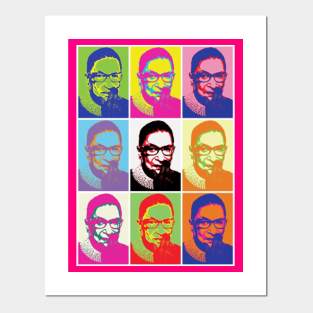 RBG Pop Art Blast Ruth Bader Ginsburg Posters and Art Prints