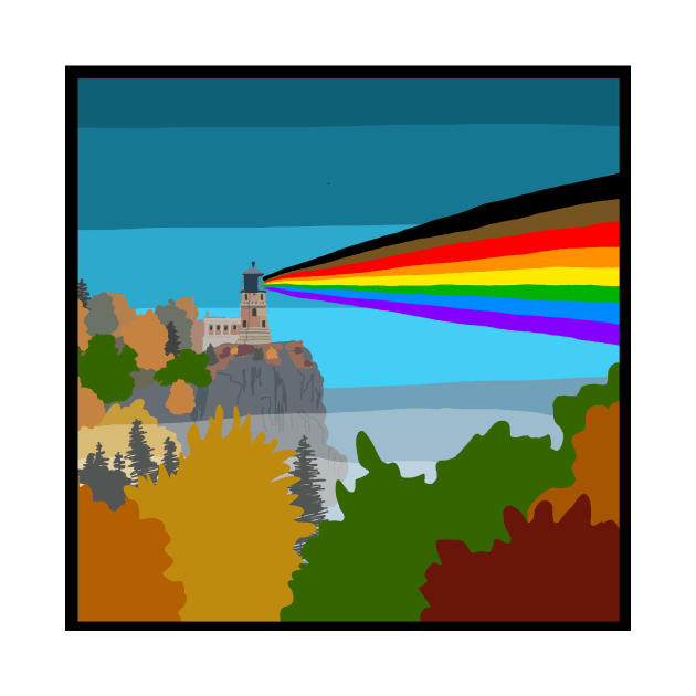 Split Rock Lighthouse Pride by andybirkey