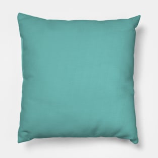 Mid Century Modern Teal Solid Pillow