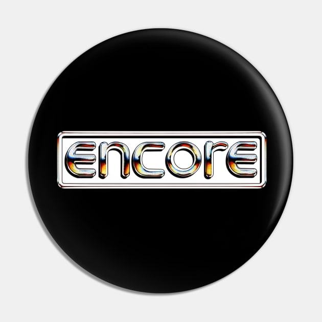 Retro Video Games Encore Logo Pin by Meta Cortex