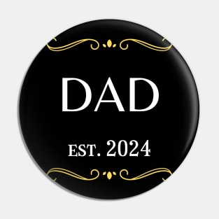 dad to be gift - dad est 2024 Pin