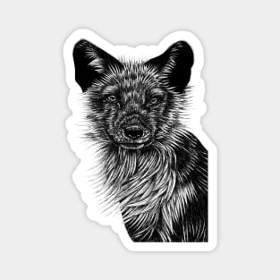 Arctic fox Magnet