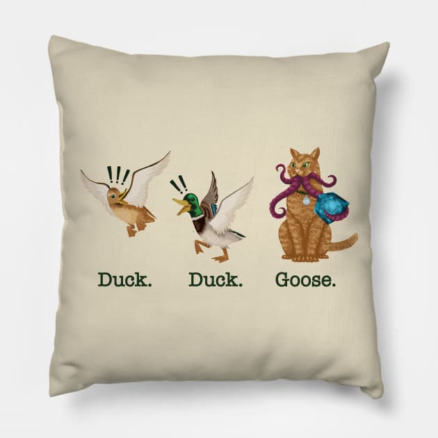 Duck. Duck. Goose. Pillow by DCLawrenceUK