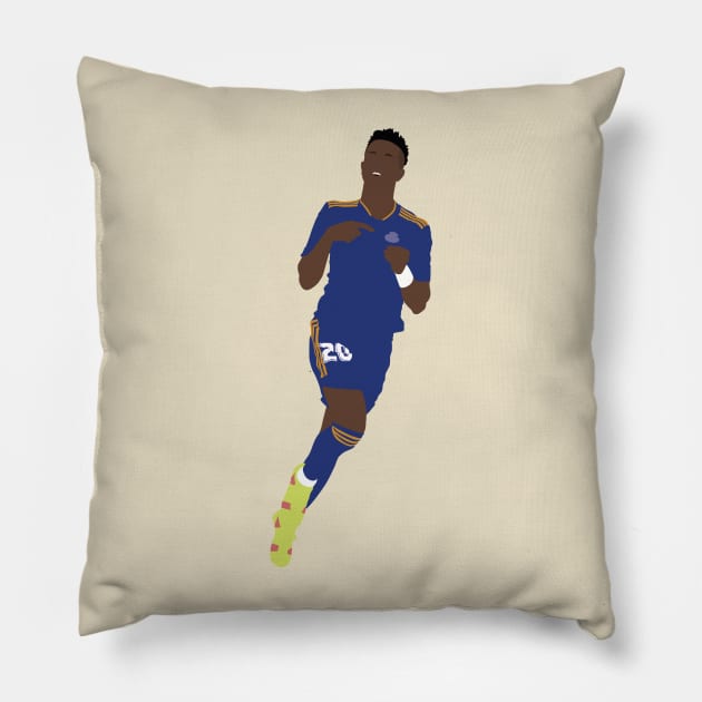 Vinicius Jr. Real Madrid's Star boy Pillow by Jackshun