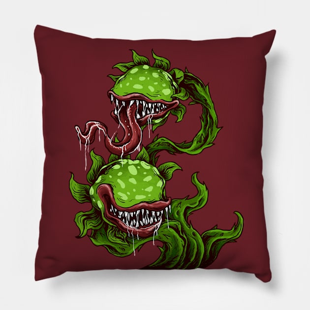 Monster plants Pillow by Mako Design 