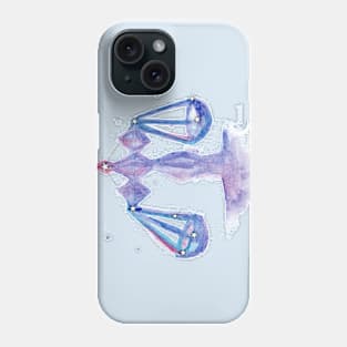 Libra Galaxy Watercolor Phone Case