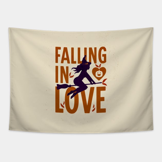 Falling in Love || Halloween Tapestry by Moipa