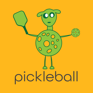 Green Little Pickleball Funny T-Shirt