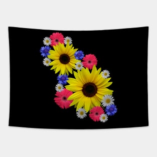 Sunflowers, sunflower, gerberas, daisies, flowers Tapestry